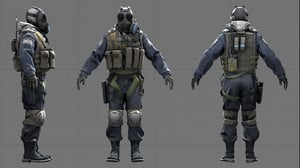 This is the Avatar Image for the CS:GO SAS Agent (CT) AI Voice and Text to Speech Generator